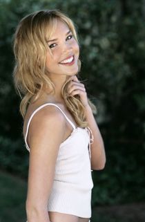 Sweet blondie shows tan