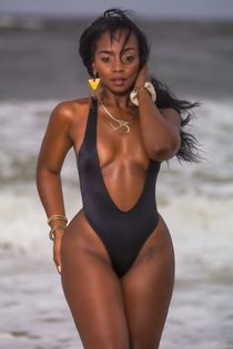 Nice dirty ebony selfshot